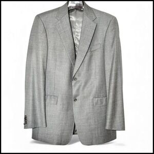 Daniel Cremieux Loro Piana Super 120s Wool‎ Sport Coat Blazer Gray Mens 40 L USA